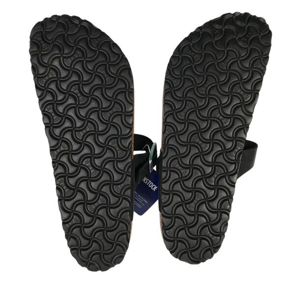 BIRKENSTOCK Gizeh Oiled Leather Sandal Women 10 Black Twist Comfort Resort NWT - Picture 12 of 14